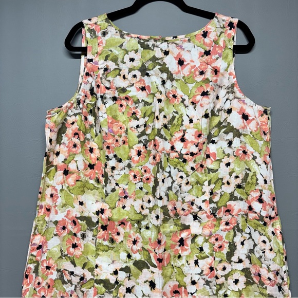 ✨J Jill Love Line Floral Shift Dress Sleeveless Size 1X - Picture 3 of 11